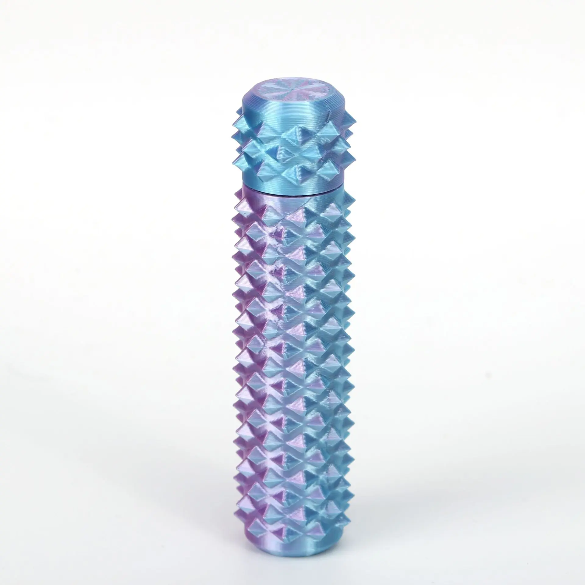 Pain Stim Fidget Toy with Press and Spin for ADHD,SH,3D Printed Portable Spiky Sensory keychain for Anxiety relief,Pocket Stress Relief tool for Foucus and Calming for Adults & Teens (9+)