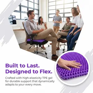 Cooling Gel Seat Cushion – Breathable Honeycomb Design, Soft Silicone Comfort Pad for Car, Office Chair & Long Sitting