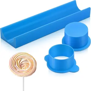 Round Cake Pop Mold Set with 9-Inch Tray, 3D Printed Cake Pop Cutter and Pusher, Easily Make Round Cake Pop, PLA Material, Suitable for Home Baking, Birthday Parties and Weddings