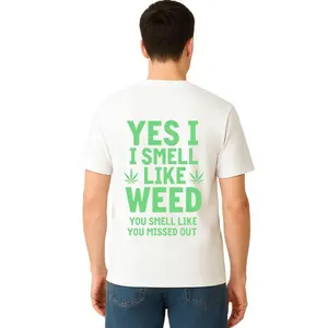 Heavyweight Fashion Hoodie Black Hemp Leaf Print Unisex Casual Streetwear Yes I Smell Like Weed You Smell Like You Missed Your Chance Hoodie Men s Clothing Natural Clearance Sale TikTok Shop Deals Size M