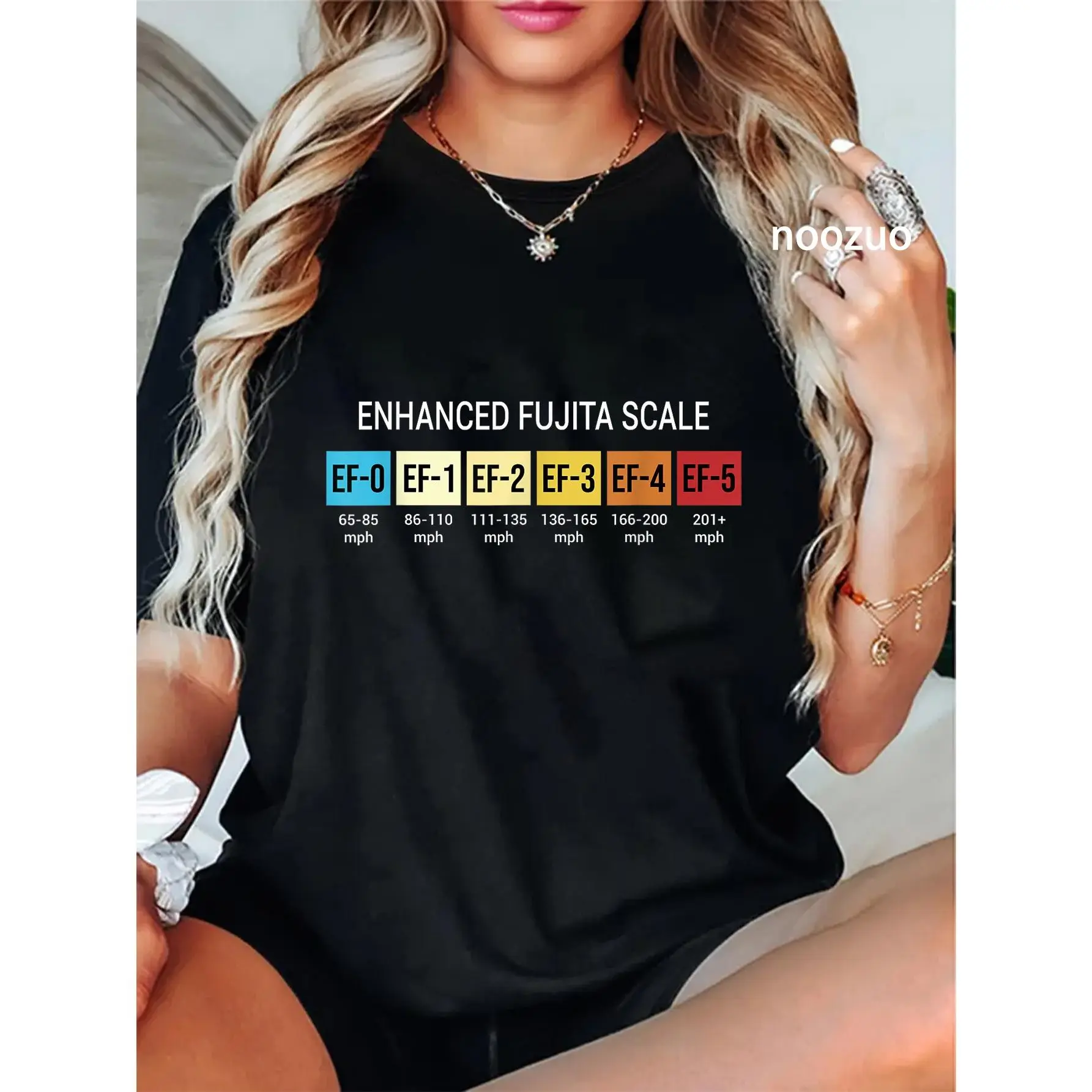 100% Cotton Storm Chasing Enhanced Fujita Scale Tornado Meteorologist T-Shirt