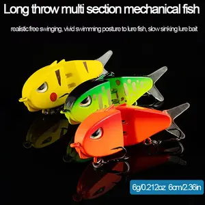 Realistic Fish Lure, Slow Sinking Pencil Bait, Artificial Fishing Lures, Two Sections, Lifelike Fishbait, Holiday Gift