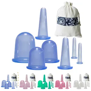 Silicone Cupping Set - Silicone Vacuum Suction Massage Cups for Face, Suitable for Cheeks, Lips, Eyes, and Forehead in Various Sizes - Ideal for Studio and Home Use - Excellent Gift Choice