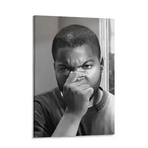 Fun Bathroom Art Canvas Poster Black-and-White Movie Theme Humor Whimsical Charm Ideal Gift for Restrooms Bathrooms Bedrooms High-Quality Canvas New