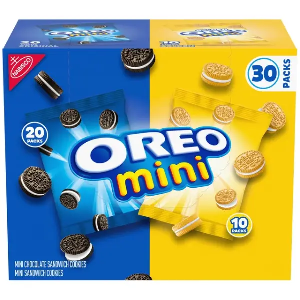 OREO Mini Mix Variety Pack Sandwich Cookies (30-Pack) | Bite-Sized Oreo Favorites!