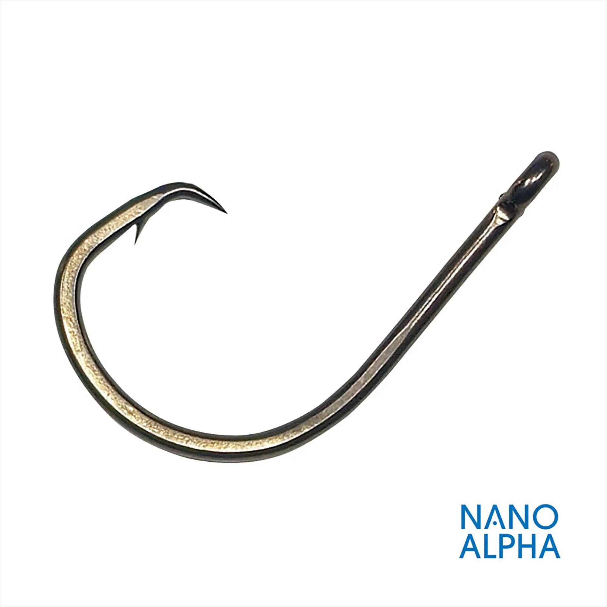Gamakatsu Octopus Circle Fishing Hooks - 4X Strong, SE IP Nano Alpha, Inline Point, Straight Eye, Corrosion Resistant, Tournament Legal for Deep Dropping on Reefs, Gamkatsu, Nano Alpha Technology, #7/0 - 6 Pack