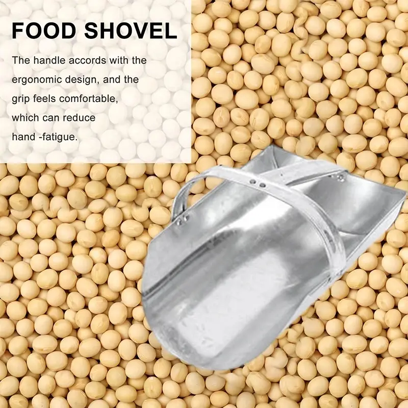Metal Large Capacity Rice Scoop Feed Grain Scoop Multi Functional Smooth Ergonomic Handle Kitchen Supermarket Farms
