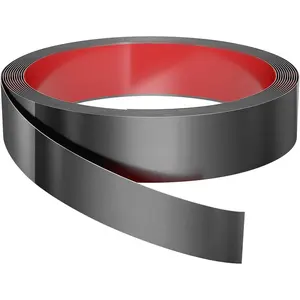 Wall Trim Peel and Stick 16.4 ft x 2 in, Flexible Stainless Steel Molding for Wall, Ceiling, Fireplace, Furniture, Door, Mirror Frame, Craft Decoration (Brushed Black)