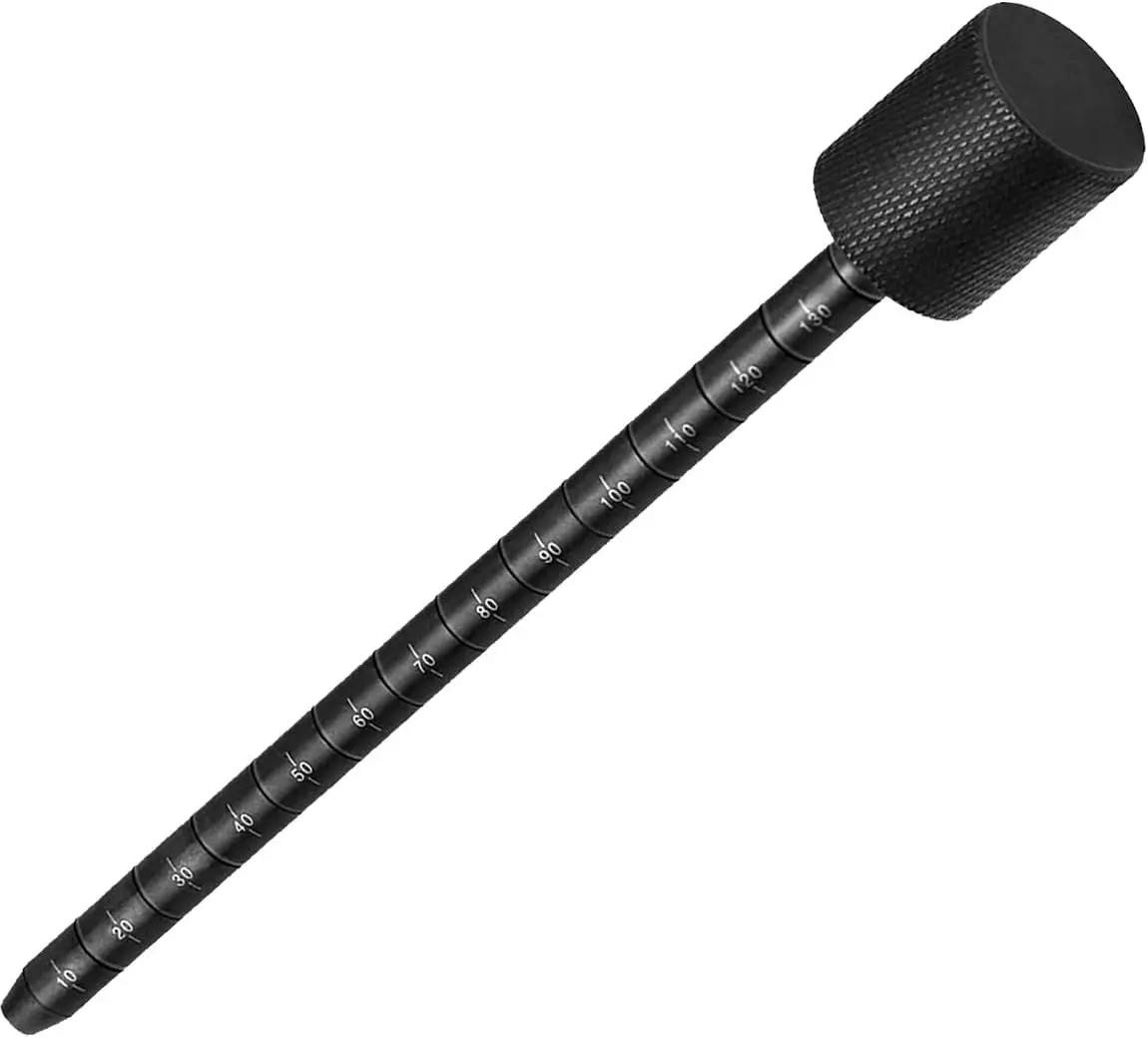 Black 45# Carbon Steel Transmission Dipstick for Chrysler, Dodge, Fiat Vehicles - Front Wheel Drive, Oil Level Check Tool for 2012-2017 Patriot 2.0L, 2013-2015 Town & Country 3.6L, 2014-2022 Cherokee 2.4L, Renegade, Compass (Gas/Flex DOHC), High Hardness,