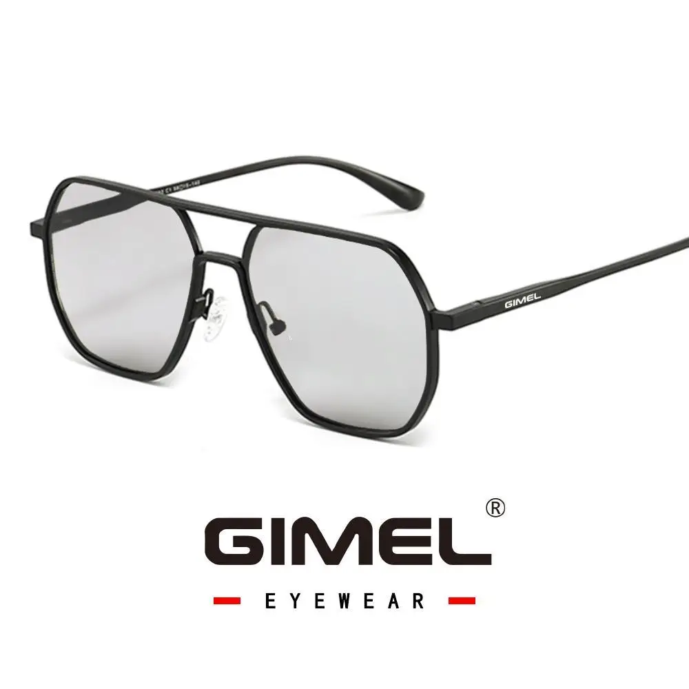 GIMEL-07 aviator sunglasses, unisex, UV400 protection TAC polarized glasses! designer Sunglasses for Travel USE, Summer 2025 Geometric Frame Double Be