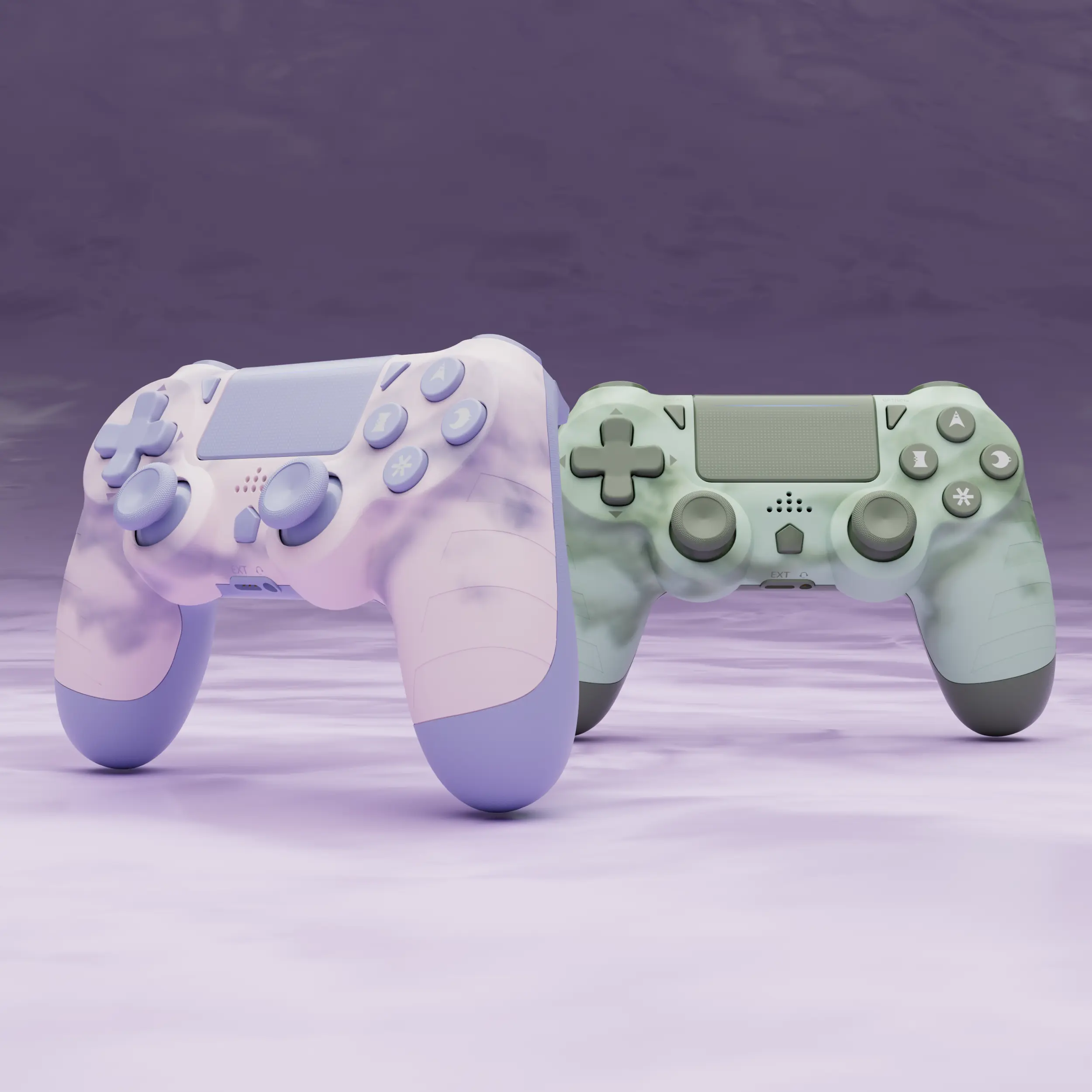2 Pack Wireless Controller for Ps4 Controller/Pro/Slim/PC Windows, Game Controller for Playstation 4, Six-axis Motion Control, Headphone Jack/Touchpad/Charging Cable