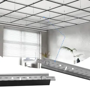 LooYee 75 Pcs 24 Inch Cross Tee Drop Ceiling Grid, 2 Ft Galvanized Steel Rust & Fire Resistance Easy Installation, Ideal For Basement Living Room Garage Kitchen Bathroom Black