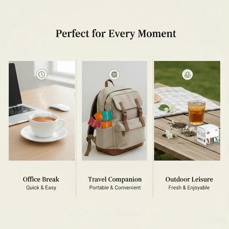 Teabers 15g Mixed Tea Cubes Freeze-Dried Instant Ceylon Oolong Jasmine Tea-0 Sugar 0 Fat 0 Calories Premium Healthy Beverage Herbal Zen Green Matcha Black