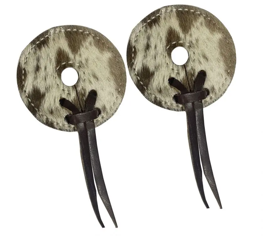 Hair-on Cowhide Leather Bit Guards Hair-on Cowhide Leather Bit Guards