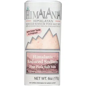 Natierra Himalania Reduced Sodium Himalayan Fine Pink Salt Mix Shaker 6 oz