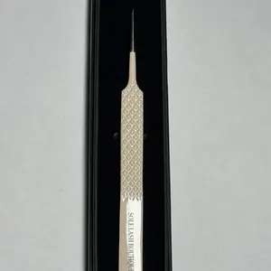 Professional Straight Fiber Tip Isolation Tweezer