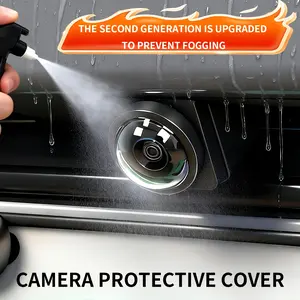 2nd Generation Car Reverse Camera Protective Cover, Protector, Anti-Fog & Waterproof Camera Guard, Universal Car Rear View Camera Cover for Rain, Dust & Fog Protection – Easy to Install & Durable