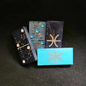 Fully Custom Zodiac Sign Domino Set - Full set, with wood box