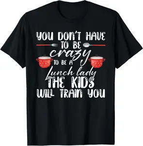 Funny School Lunch Lady Squad The Will Train You T-Shirt