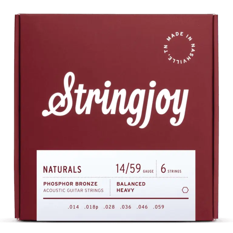 Stringjoy 14-59 Heavy Gauge Naturals - Phosphor Bronze Acoustic Guitar Strings
