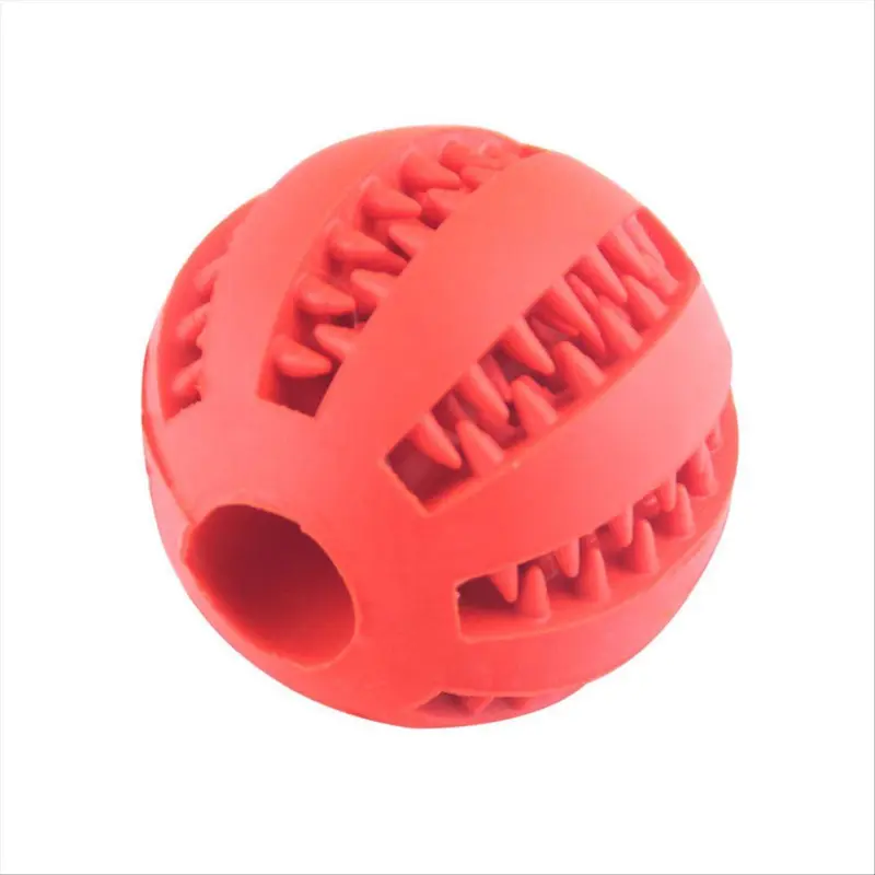 Pet Durable Chew Toy Ball, Interactive Tough Chewer, Interactive Dog Treats Dispenser Slow Feeder Ball, Dogs Teething Toy Dog Chewing Balls, Teeth Cleaning Ball, Pet Treat Dispenser Ball