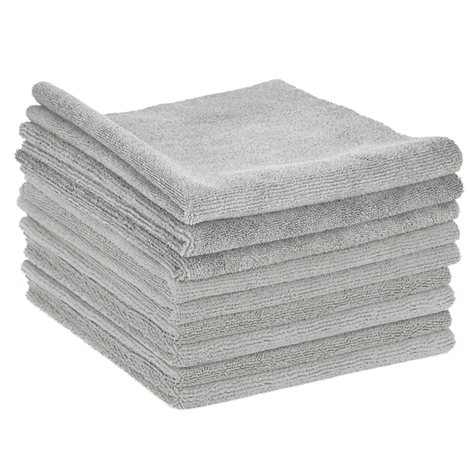 Gray Center-Pull Disposable Microfiber Car Wash Towels, 11.8'' x 11.8'', 30 Sheets, Low Lint, Highly Absorbent for Oil and Dirt, Eco-Friendly, Cloth-Like Surface Cleaner, Convenient Pull-Out Packaging, Garage & Household Use, Manufacturer Warranty