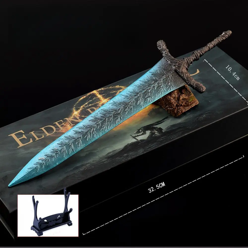 Superbuybox Elden Ring DLC Shadow of Erdtree"Dark Moon Greatsword"Model Gift Box Edition Fan merchandise Action Figures Game Collection Keychain Gift Desk Decoration Backpack Pendant Gift