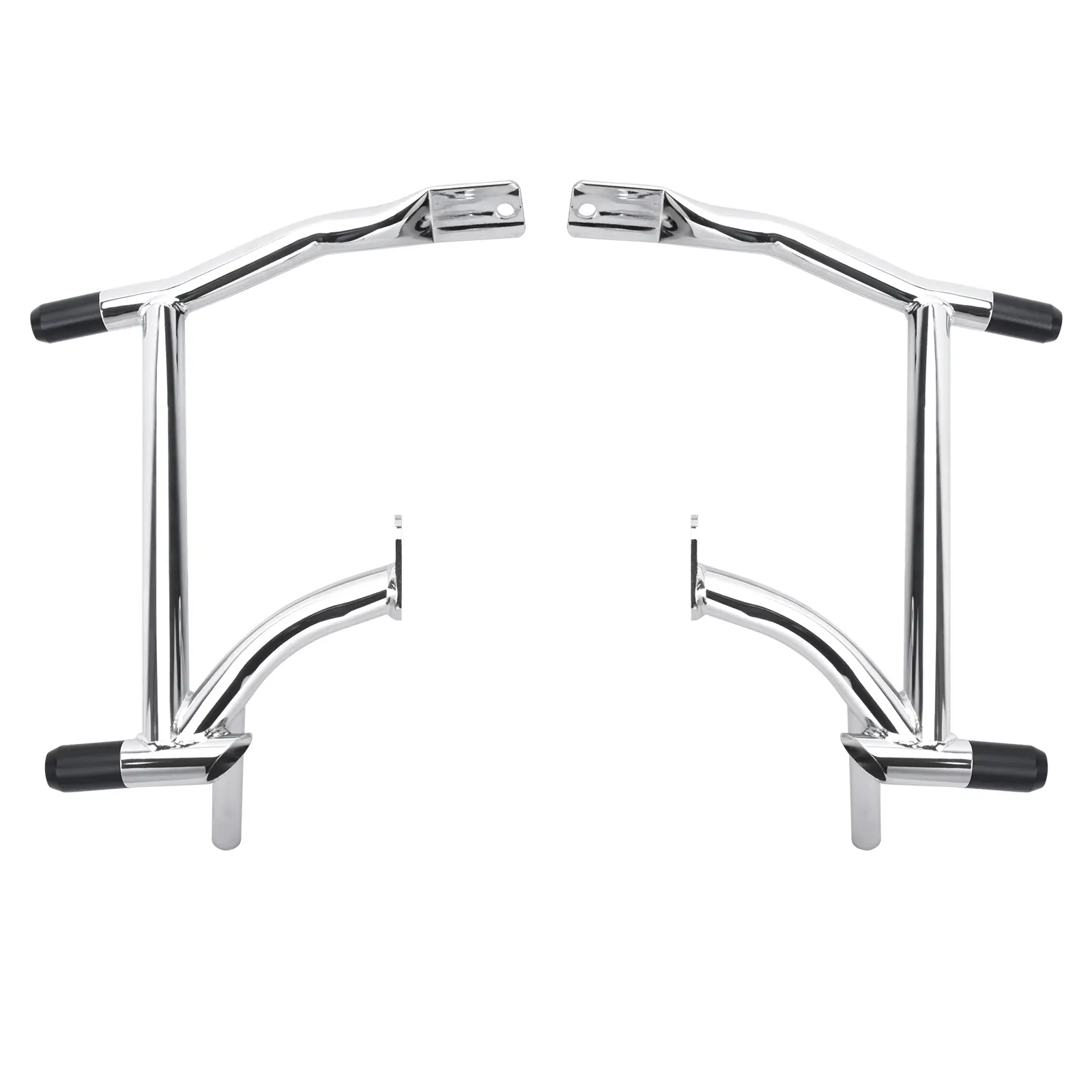 Chrome Saddlebag Guard Rails Side Bag Bracket Anti-Collision Crash Bar Protector Fit For Harley Street Glide FLHX 2009-2025 Touring