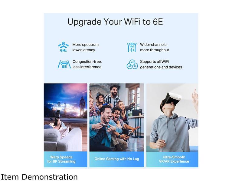 TP-Link Deco AXE5400 Tri-Band WiFi 6E Mesh System (Deco XE75 Pro) - 2.5G WAN/LAN Port, Covers up to 2900 Sq.Ft, Replaces WiFi Router and Extender, AI-Driven Mesh, New 6GHz Band, 1-Pack