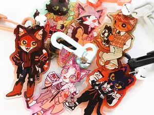 RESIDENT KITTY LOOKBOOK KEYCHAINS 3.5"