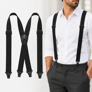Hidden Suspenders for Men Under Clothes | Adjustable Invisible Waist Support Braces 1.48” Wide