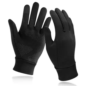 Lightweight Running Gloves, Touch Screen Anti-Slip Warm Gloves Liners for Cycling Biking Sporting Driving for Men Women
