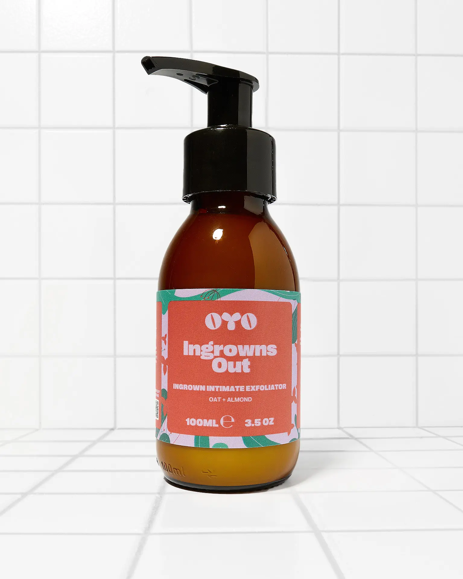 Ingrowns Out by OYO – Ingrown Hair Scrub for Bikini Area & Underarms, Gentle Exfoliating Cream for Razor Bumps, Sensitive Skin Formula, 97% Natural, Fragrance‑Free