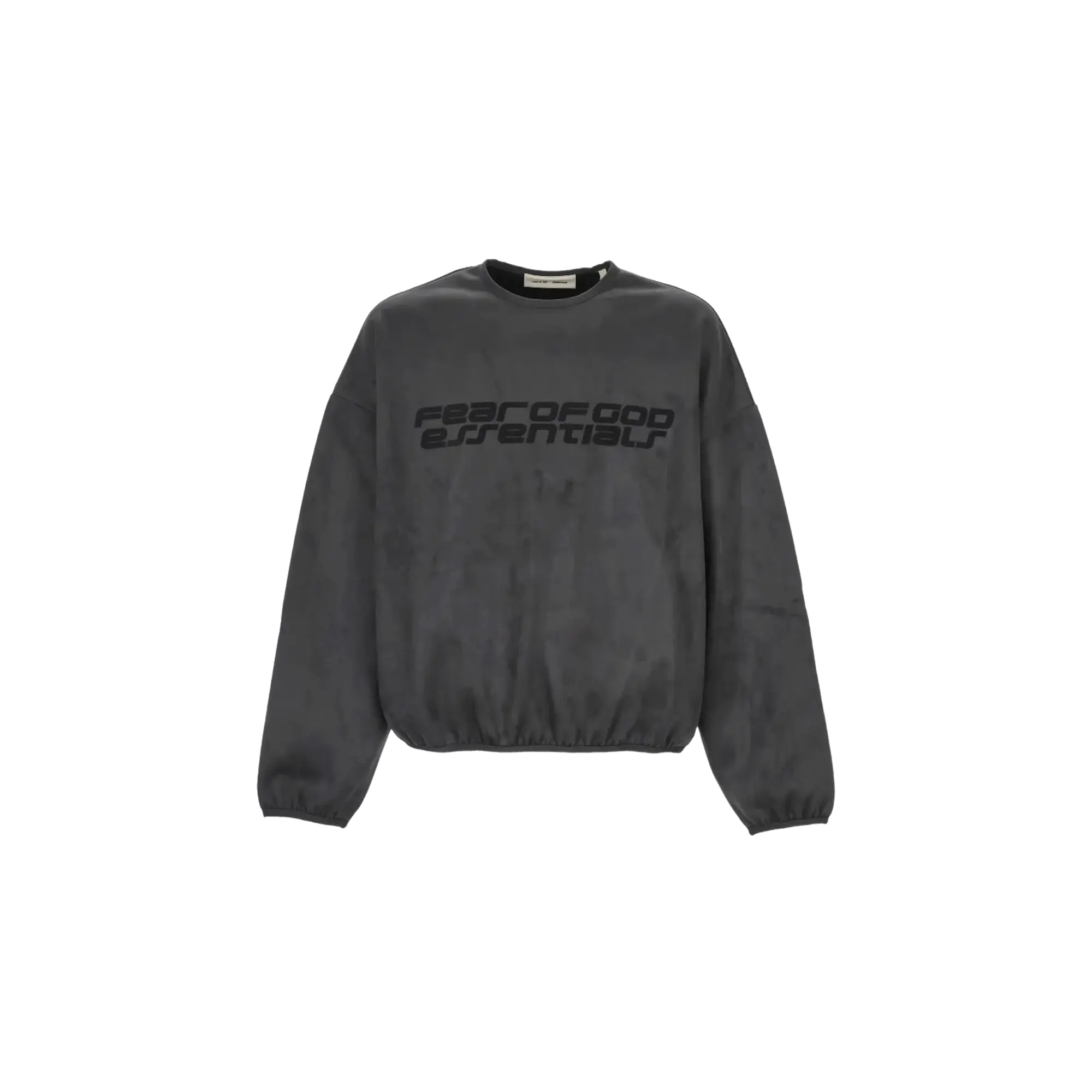 Essentials Suede Fleece Modern Crewneck Sweatshirt "Iron Grey" 192HO256732F