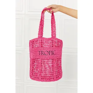 Fame Tropic Babe Staw Tote Bag