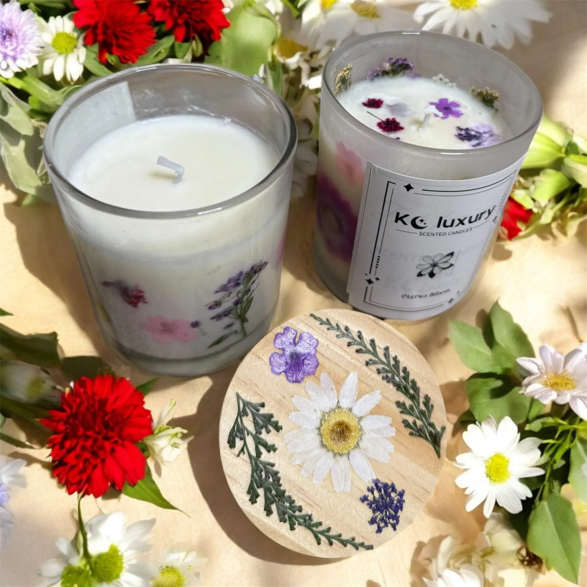 Petal Luxe ----Custom Scented Floral Candles