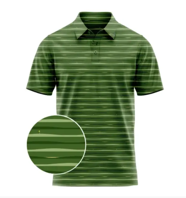 Fore Fathers Sand & Stripes Polo 3D For Men And Women, Polo 3D Golf Unisex, Polo 3D Style Polo Unisex