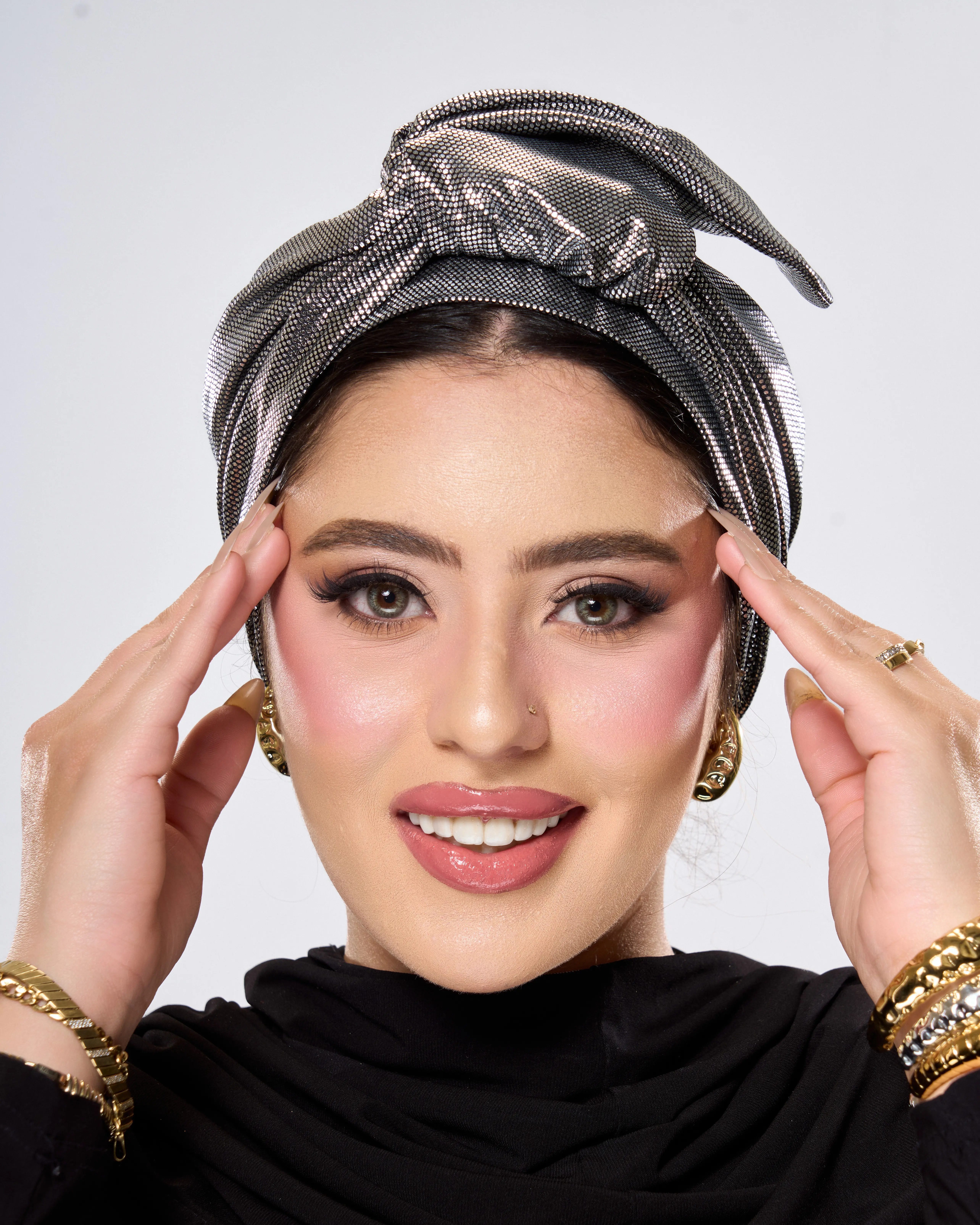 Wire Turban Hair Accessory - Flexible Design for All Head Sizes, Multiway Styling Wire Turban Hair Accessory - Flexible Design for All Head Sizes, Multiway Styling