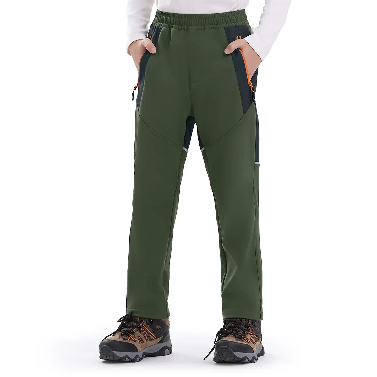 YSENTO Boys Kids Snow Ski Pants Waterproof Fleece Lined Warm Insulated Winter Pants for Outdoor Snowboard