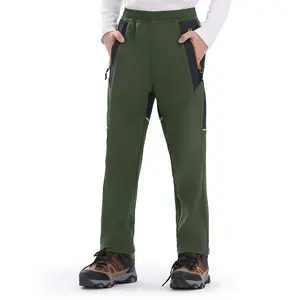 YSENTO Boys Kids Snow Ski Pants Waterproof Fleece Lined Warm Insulated Winter Pants for Outdoor Snowboard