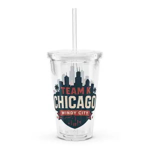 Team K Chicago Clear Plastic Tumbler