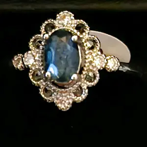 Crystal Topaz Adjustable Ring