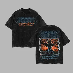 [$$$MANLIFE] Lorna Shore 'I Feel the Everblack Festering Within Me' Retro Unisex Washed Hoodie Shirt, Lorna Shore 2026 Tour Merch, Unisex Oversize Deathcore Rock Band Cotton T-shirt Gift For Rock Music Lovers, Lorna Shore Merch