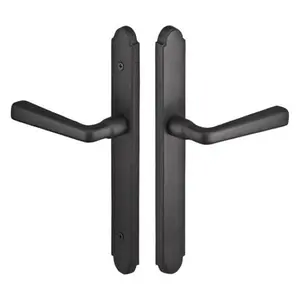 Emtek 1412LRLH Multi Point C4 , Non-Keyed Passage , Arched Style , 1-1/2" x 11" , Lariat Lever , LH