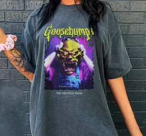 Comfort Colors® Goosebumps  Shirt, The Haunted Mask Goosebumps T-Shirt, 90s Horror Movie Tee, Goosebumps Scary Movie Shirt