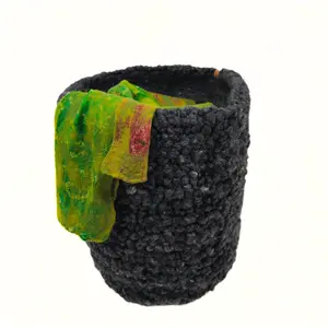 Eco-Chic Handmade Felt Basket