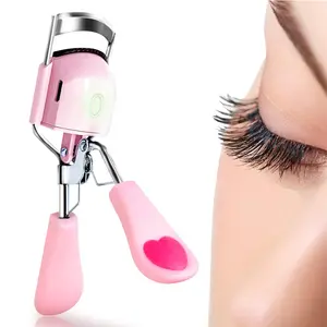 USB Rechargeable Heated Eyelash Curler – Long-Lasting Electric Lash Styler with Replaceable Silicone Pad, 3-Second Heat-Up for Natural, Lifted Lashes; Perfect Makeup Tool Gift for Her