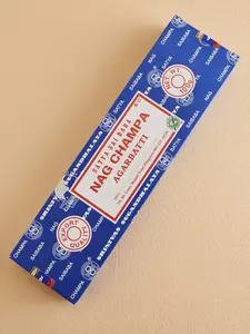 Satya Sai Baba Nag Champa Incense - 250 Gram Pack, 220 to 240 Sticks, 30 Minute Burn Time, Hand Rolled in India, Non Toxic, Environment Friendly