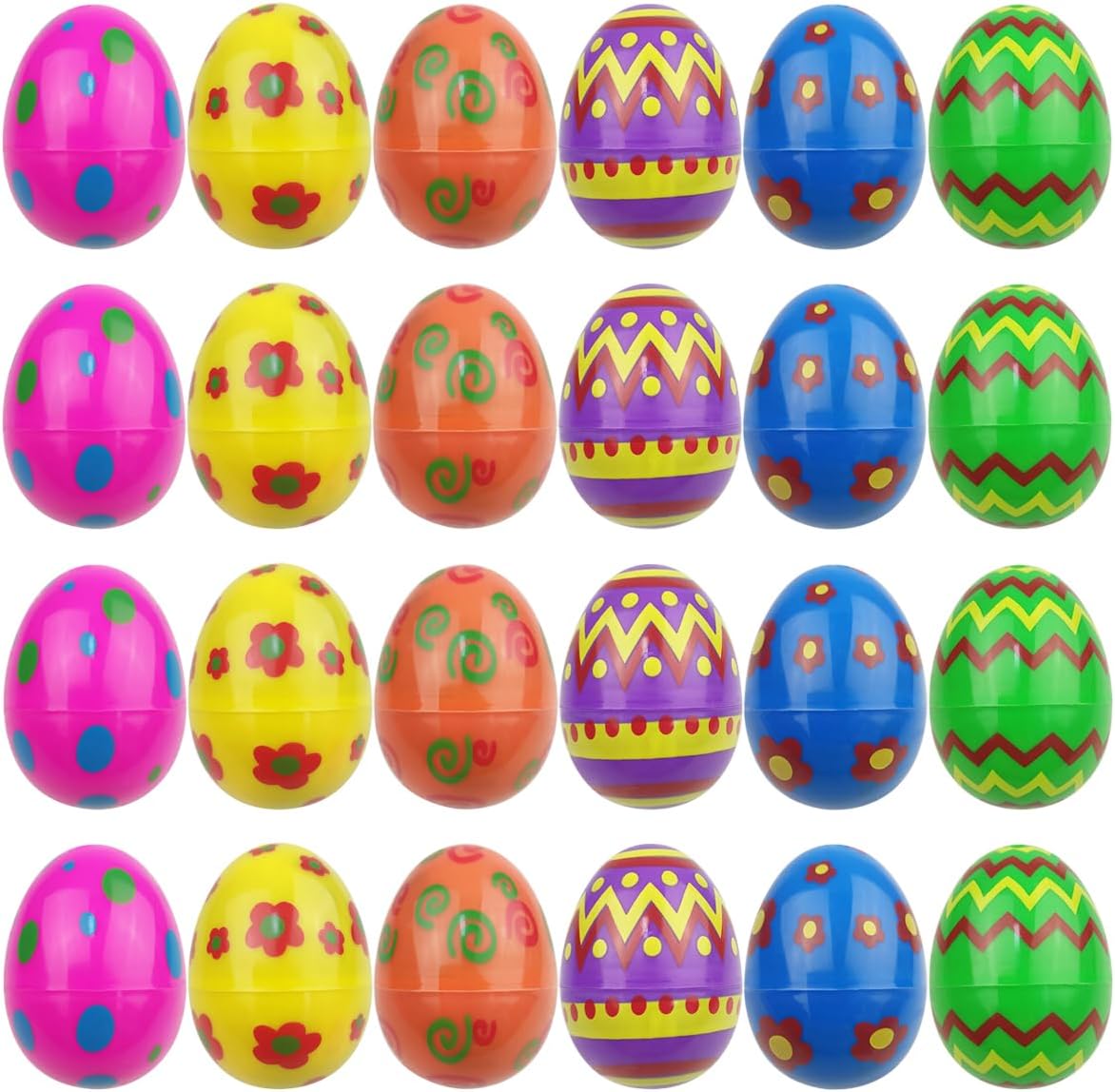"24 Pack Prefilled Easter Eggs with Animal Squishy Toys – Slow Rising Stress Relief Toys for Kids Boys & Girls, Easter Basket Stuffers Gifts