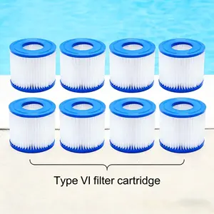8pcs High-Quality Vi Type Filter Cartridge Spa Filter Box Compatible with 90352e 58323 90427e, Suitable for Above Ground Pool Filters